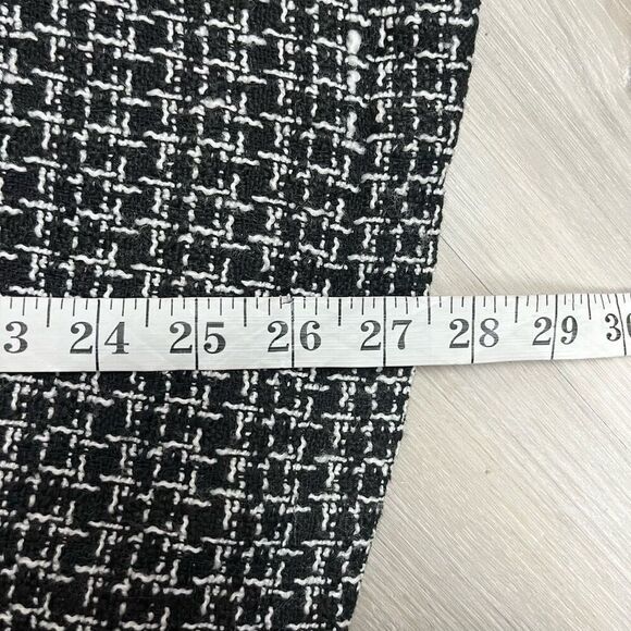 Stoosh Jacket Women’s Small Black and White Tweed Long Sleeve Double Pocket - Picture 8 of 8